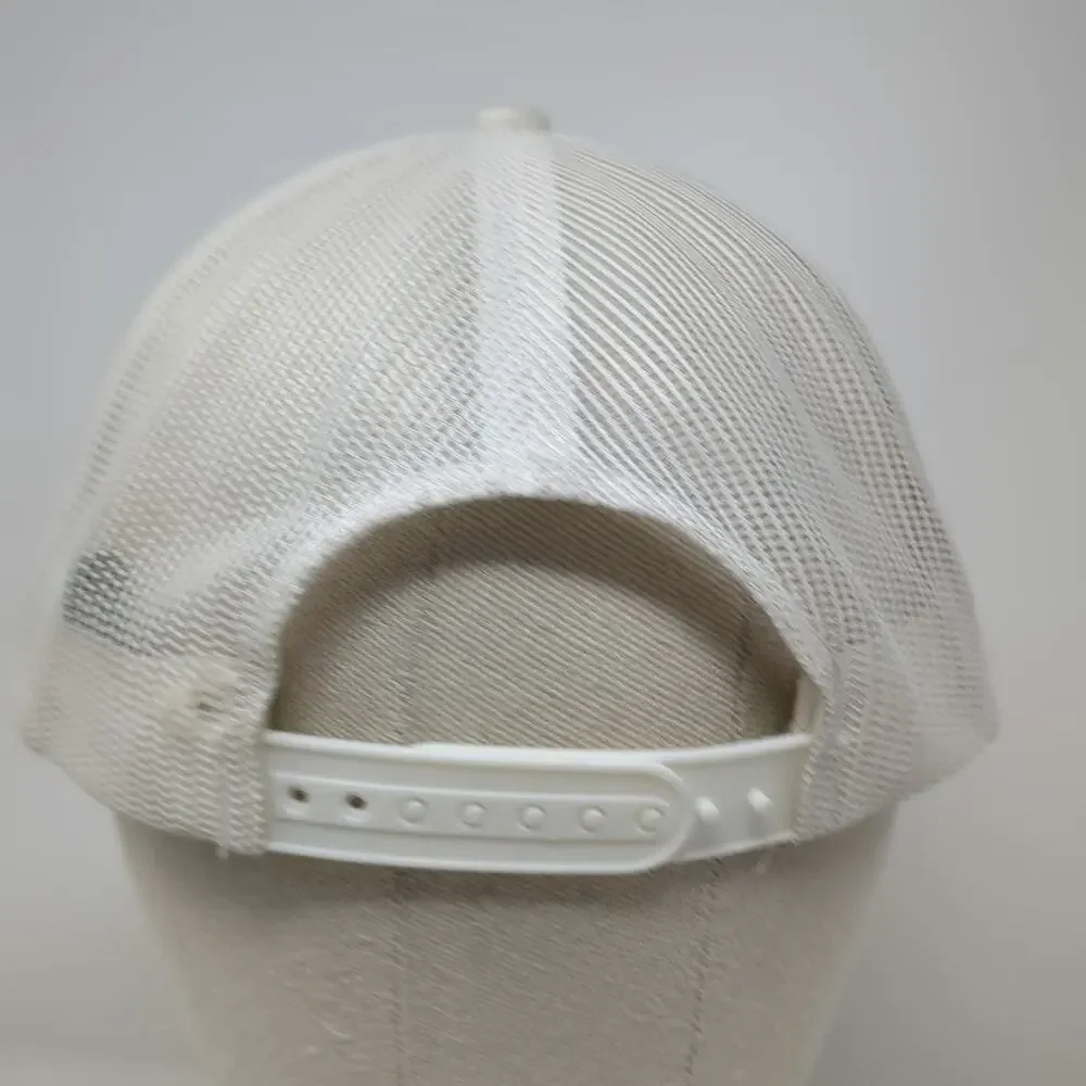 Port Authority Trucker Hat White One Size Shed Club San Mateo CA Mesh Back Patch